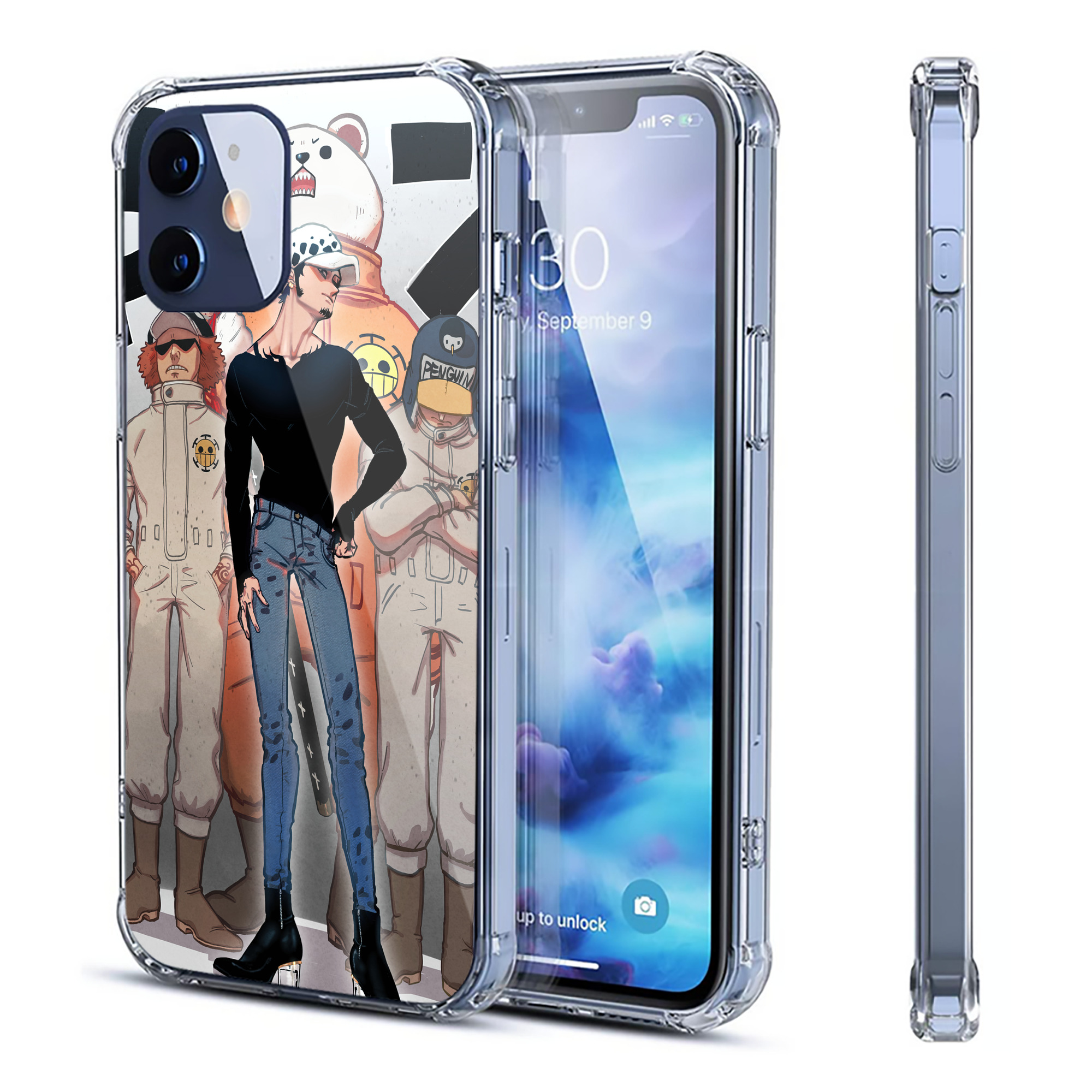 （画像用） ワンピース ONE PIECE 【iPhone 12シリーズ対応】透明スマホケース（クリアソフトケース）